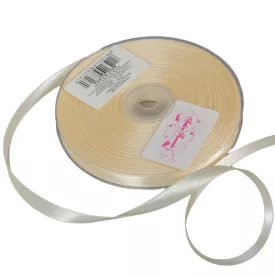 Szatén szalag két oldalas Ivory 10mmx50m 