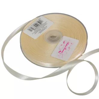 Szatén szalag két oldalas Ivory 10mmx50m 