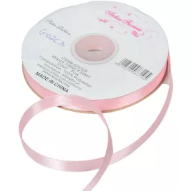 Szatén szalag két oldalas pink 10mmx50m