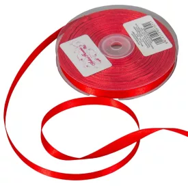 Szatén szalag két oldalas Red 10mmx50m 