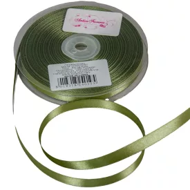 Szatén szalag két oldalas Spring Moss 10mmx50m