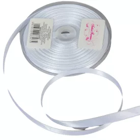 Szatén szalag két oldalas White 10mmx50m 