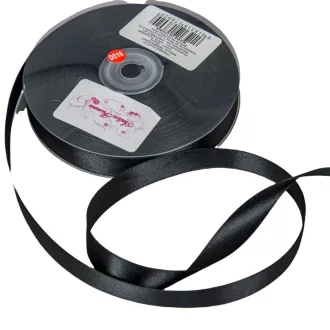 Szatén szalag két oldalas Black 16mmx50m