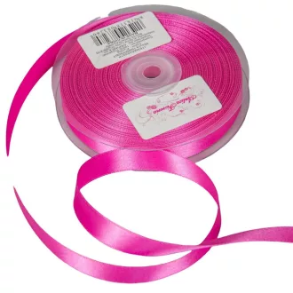 Szatén szalag két oldalas Fuschia 16mmx50m