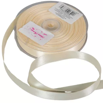Szatén szalag két oldalas Ivory 16mmx50m