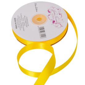 Szatén szalag két oldalas  Lemon 16mmx50m