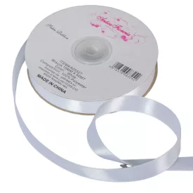 Szatén szalag két oldalas White 16mmx50m 