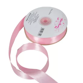 Szatén szalag két oldalas Pink 25mmx50m