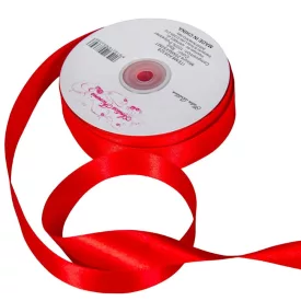 Szatén szalag két oldalas Red 25mmx50m 