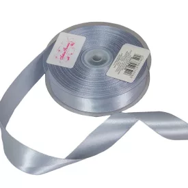 Szatén szalag két oldalas Silver 25mmx50m