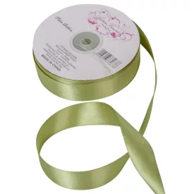 Szatén szalag két oldalas Saga green 25mmx50m