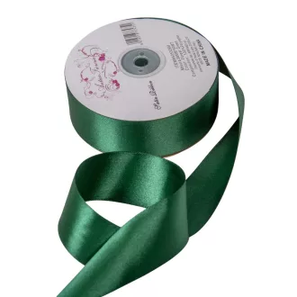 Szatén szalag két oldalas Forest Green 38mmx50m