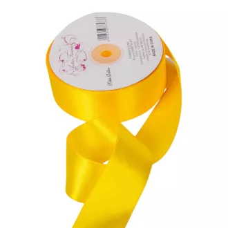 Szatén szalag két oldalas Lemon 38mmx50m