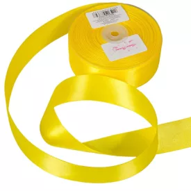 Szatén szalag két oldalas Yellow 38mmx50m