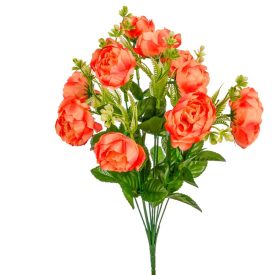 Peónia csokor 10v. narancs M42cm 12db/#