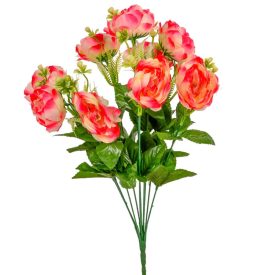 Peónia csokor 10v. rózsaszín M42cm 12db/#