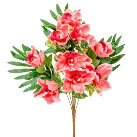 Orchidea csokor féloldalas 9v. beauty M50cm 12db/#