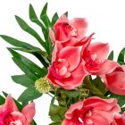 Orchidea csokor féloldalas 9v. beauty M50cm 12db/#