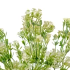 Műnövény apró virágokkal 6ágú fehér M35cm 72db/#