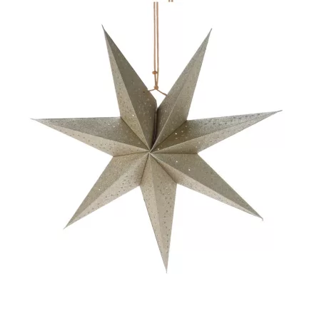 Papír csillag arany 45cm