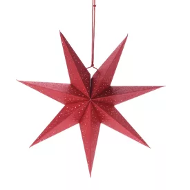 Papír csillag piros 45cm
