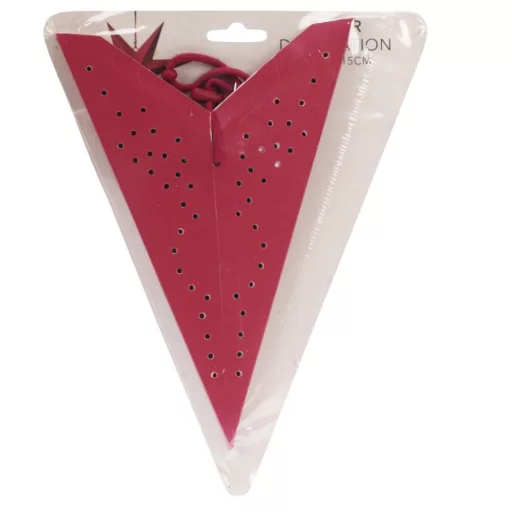 Papír csillag piros 45cm