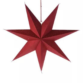 Papír csillag piros 75cm