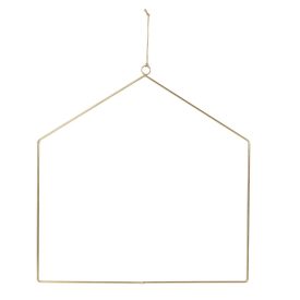 Ház forma alu arany 30cm