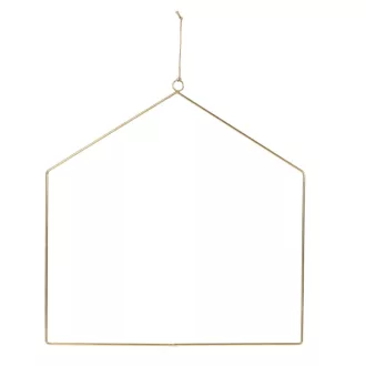 Ház forma alu arany 30cm