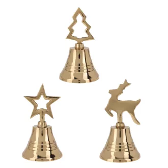 Csengő kari dísszel aluminium arany M10,5cm