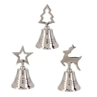 Csengő kari dísszel aluminium ezüst M10,5cm