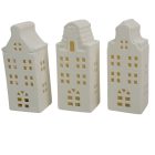 Ház porcelán LED-es M15,5cm