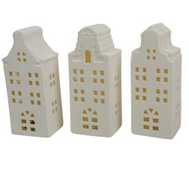 Ház porcelán LED-es M15,5cm