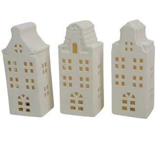 Ház porcelán LED-es M15,5cm
