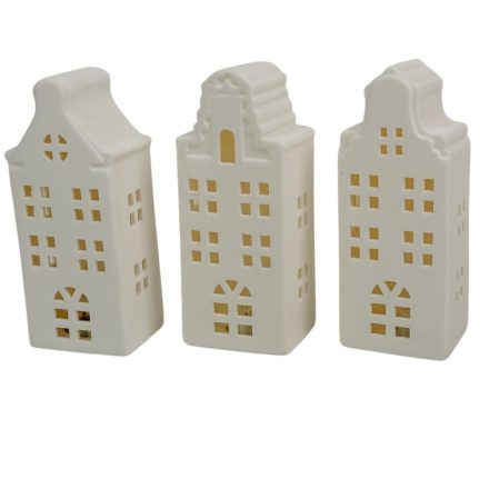 Ház porcelán LED-es M15,5cm