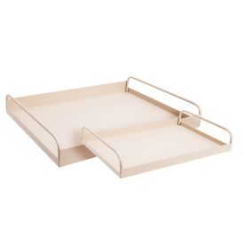 Tálca szett fém homok 37,5-30cm 2db-os