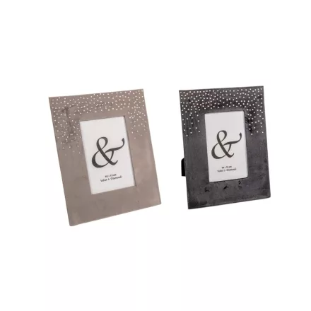 Fényképtartó bársony strasszokkal 10x15cm