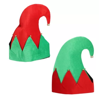 Manó sapka piros-zöld 32cm