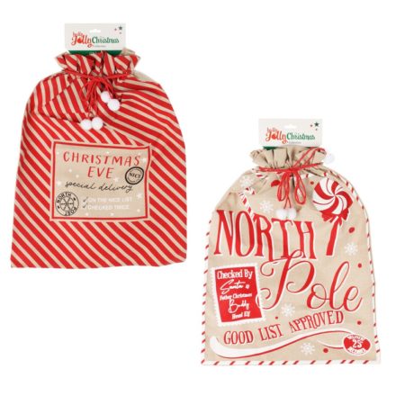 Ajándék zsák karácsonyi mintás 50x70cm
