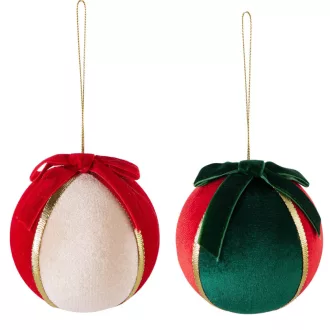 Bársony díszes gömb műa. 10cm