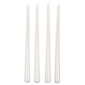 Metál szálas gyertya fehér 30cm 4db/csom (db ár)