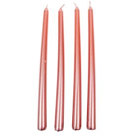 Metál szálas gyertya pink 30cm 4db/csom (db ár)