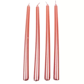 Metál szálas gyertya pink 30cm 4db/csom (db ár)