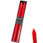 Szálas gyertya hatszög piros  27cm 2db/csom (db ár)