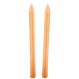 Szálas gyertya hatszög barna 27cm 2db/csom (db ár) 