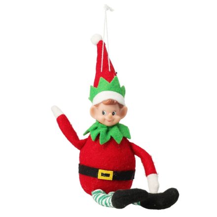 Lógólábú manó akasztós textil 18cm