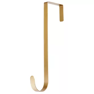 Koszorú akasztó fém arany 30cm