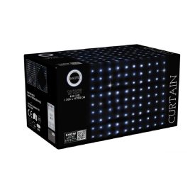 Függöny 400 LED-es show light effekt adapteres hideg 2x2m