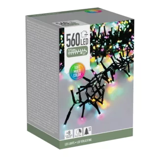   Sűrű fényfüzér 560 LED-es időzítős programos adapteres multi