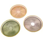 Műanyag tányér transparens peremmel D15,5cm